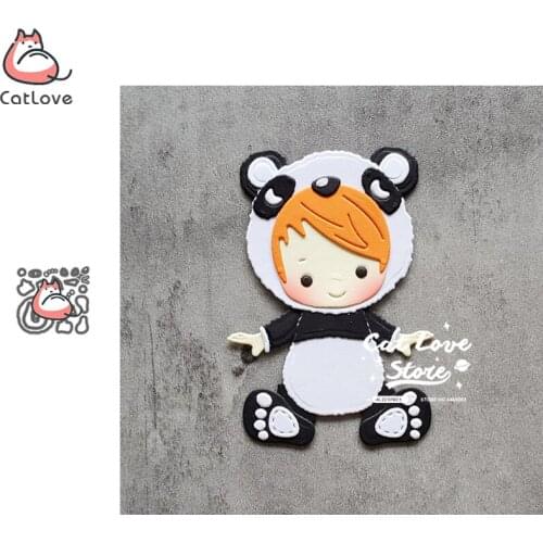 Catlove Panda Baby Animal Metal Cutting Dies Scrapbooking Mold Stencil Die Cuts Card Making Craft Embossing New Dies For 2020