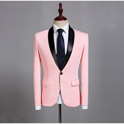 Fashion men suits designs masculino homme terno stage costumes for singers men pink blazer dance clothes jacket star style dress