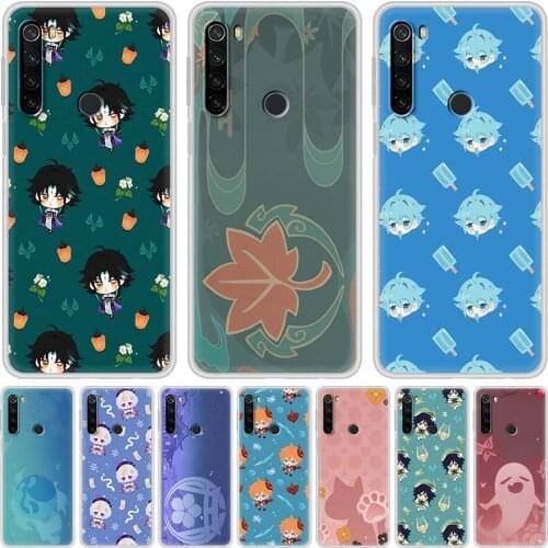 Cartoon Genshin Impact Silicone Phone Case For Redmi Note 9 9S 8 10 Pro 8T 9T 6 6A 7 7A 8A 9A 9C 5G Soft Fundas TPU Cover Coque