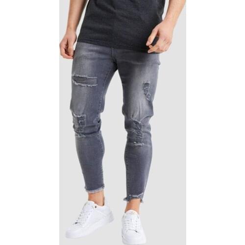 SikSilk Both Raw Gray Mens Jeans