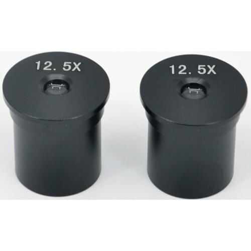FYSCOPE 2pcs 12.5X Huygens Lens Optical Eyepiece for Biological Microscope 23.2mm