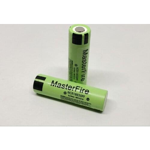 MasterFire 2pcs/lot Original NCR18650PF 18650 3.7V 2900mAh Rechargeable Battery Lithium Batteries 10A Discahrge For Panasonic