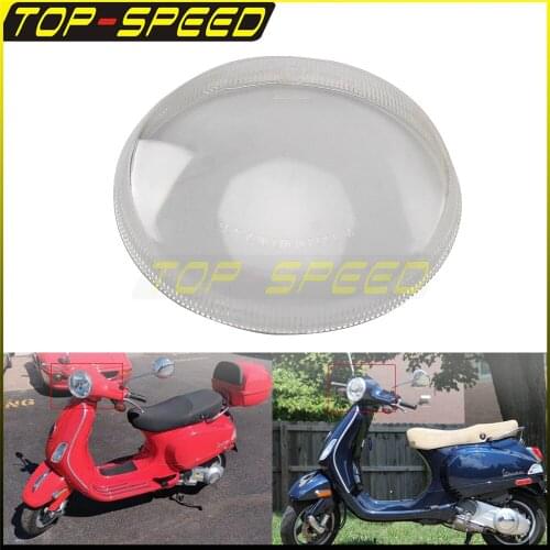 Motorcycle Transparent Headlight Cover Housing Shell Head Lamp Screen Cover Protector For Vespa LX150 LX 150 LX125 LX 125 17-19