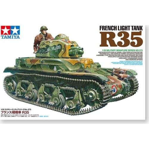 Tamiya 35373 1/35 Scale French Light Tank R35 Assembly Model Building Kits Hobby Plastic Toys