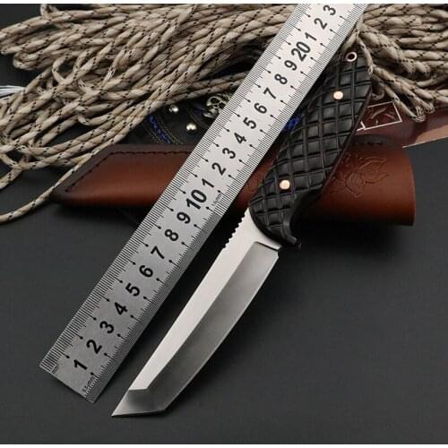 VG10 steel straight knife EDC knive hunting for survival tactical fixed blade knife utility CSGO outdoor camping military knives