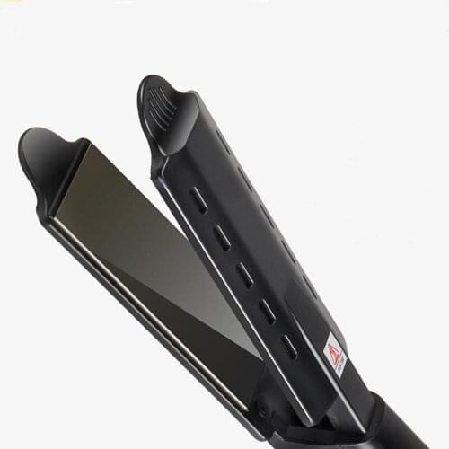 1pcs Black Hair Straightener Four-gear Temperature Adjustment Ceramic Tourmaline Ionic Flat Iron Straightener For Women Hair