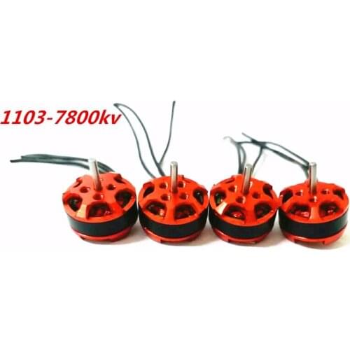 High Quality 4pcs/lot 1103 7800kv Mini Brushless Motor for RC 80mm 90 100 120mm Mini Multirotor Drone