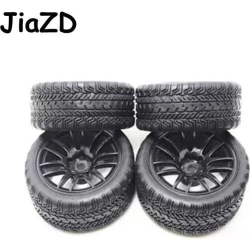 High Quality Road Car Rubber Tyre & Wheel Rim For 1:10 HSP HPI RC Drift On-Road Racing Car Accessories Y01