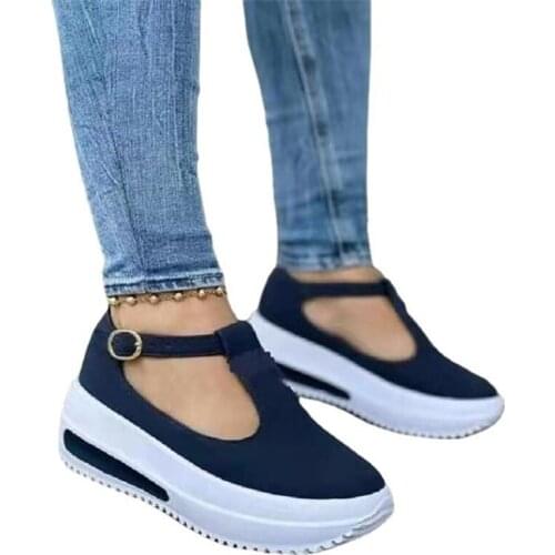 Summer Womens Sandals Vintage Wedge Shoes Woman Buckle Strap Straw Thick Bottom Flats Platform Sandals Flock Sandalias Mujer