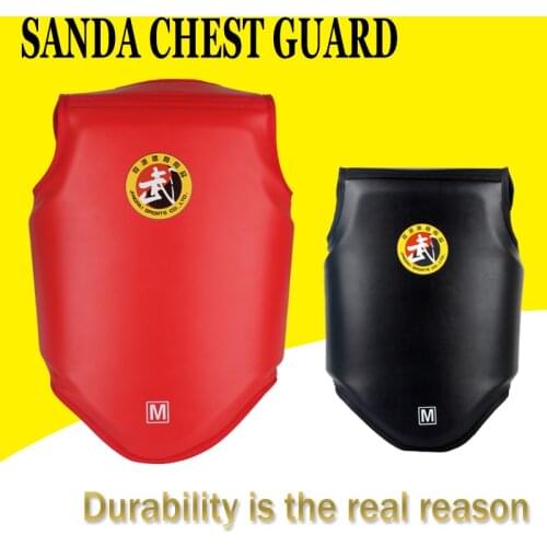 GINGPAI Sanda Chest Protector One-time forming MMA Boxing Muay Thai Chest Protector Martial Arts Sanda Chest Protective Vest