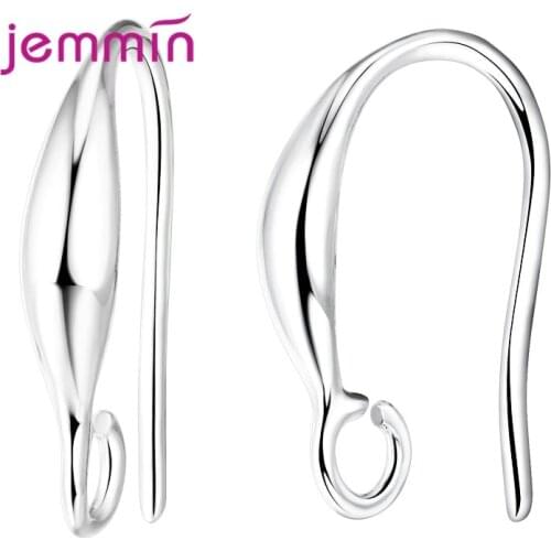 10pcs Fashion Jewelry Findings Cheap Ear Accessories Wholesale Clasps & Hooks Earrings For Women S925 Silver Jewelry Components