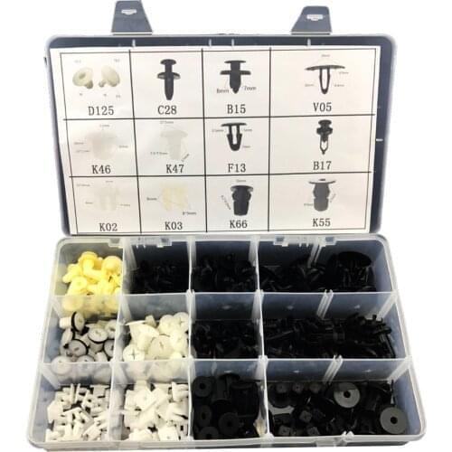 240Pcs/set Interior Door Trim Plastic Panel Retainers Clips Kit Car Truck 12 Sizes For Isuzu Mazda Honda Toyota GM