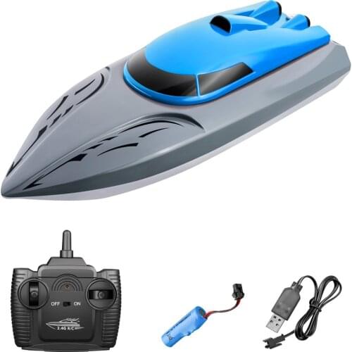 806 2.4G RC Boat Remote Control Boat Waterproof Toy Dual motors 20KM/h High Speed RC Boat Racing Boat Gift for Kids