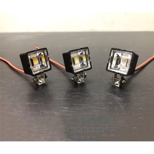 RC Car Searchlight for Axial SCX10 TRX4 D90 TF2 Tamiya CC01 RC Crawler Accessories Light Square Lamp Headlight Searchlight