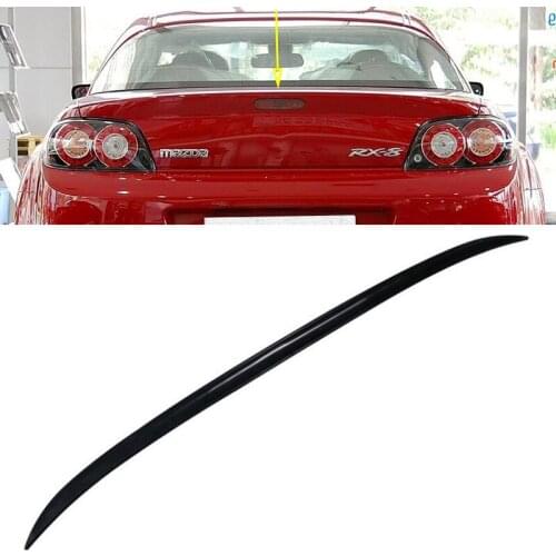 CEYUSOT For Universal CAR Trunk Spoiler Wing OLD Mazda RX-5 PU Material Plastic Tail Accessories Black Body Kit RX5 2000-2021