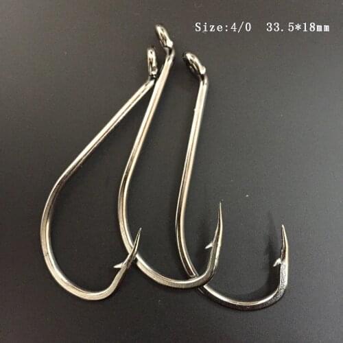 CN05 4/0 100pcs Pack Stainless Steel Octopus Fishing Hook Big Fishing Hooks Mustad Fish Hook