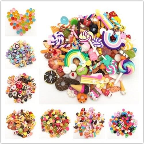 Lets start! resin cabochon,cake,Bread,doughnuts,Cute Unicorns,kawaii food flatback Cabochons for phone decoration.scrapbooking