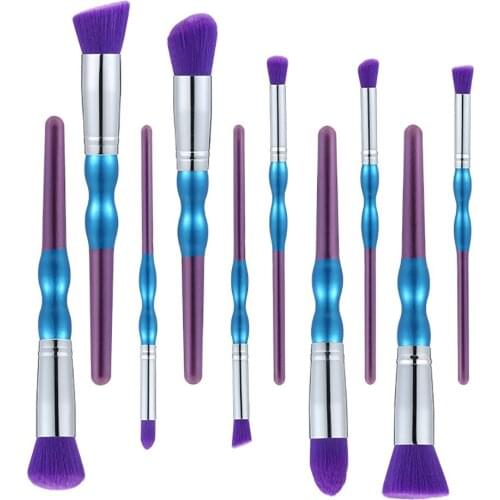 Makeup Brushes Pincel Maquiagem 10Pcs Gourd Two-color Wooden Handle Special Makeup Brush