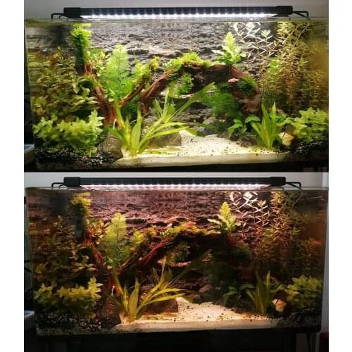 Aquarium LED Lighting 24/7 Hour Full Spectrum Dimmer Lamp for Plant Growth Sunrise Sunset Marine Fish Tank Light RGB 110V 220V