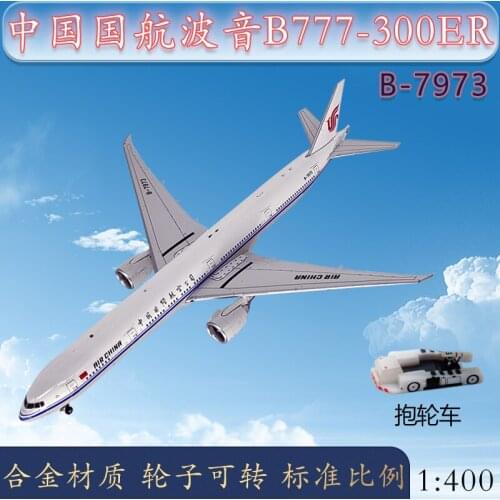 Diecast 1:400 Simulation Model Air China Boeing B777-300ER B-7973 Airliner Alloy Solid Model Aircraft Collection Ornaments