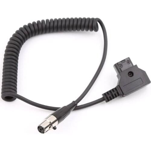 Monitor Power Line D-Tap To Mini XLR 4-pin Plug For ARRI Cameras Monitors 12V