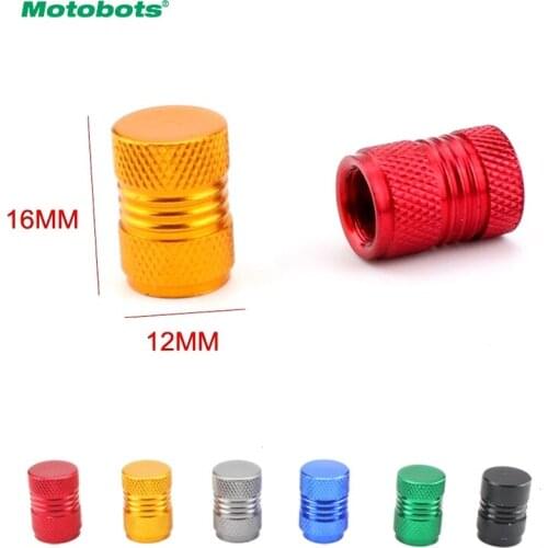 MOTOBOTS 4Pcs Auto Bicycle Car Tire Valve Caps Tyre Wheel Hexagonal Ventile Air Stems Cover 7-Color #FD-5486