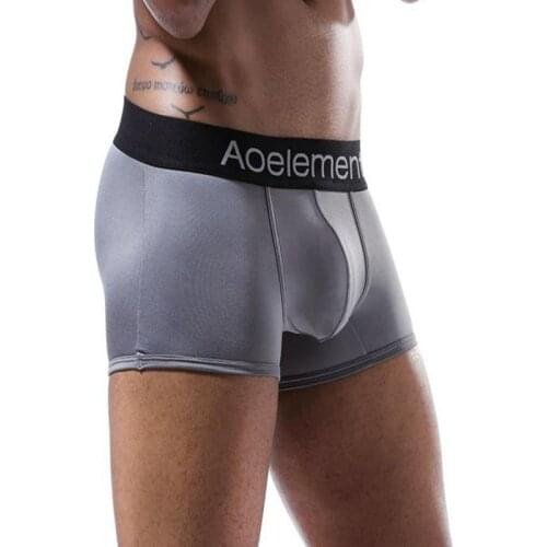 Nice price cotton Men Boxer Soft Breathable Underwear Male Comfortable Solid Panties Underpants Boxer shorts Homme For Men