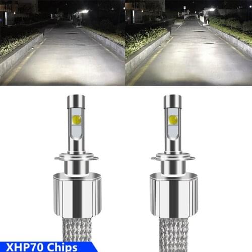 2pcs D2S Headlamp H11 XHP70 H4 LED Car Headlight 6000K 110W H7 H11 H8 LED H1 H3 HB3 9005 HB4 HIR2 9004 H13 Auto Fog lights Lamp