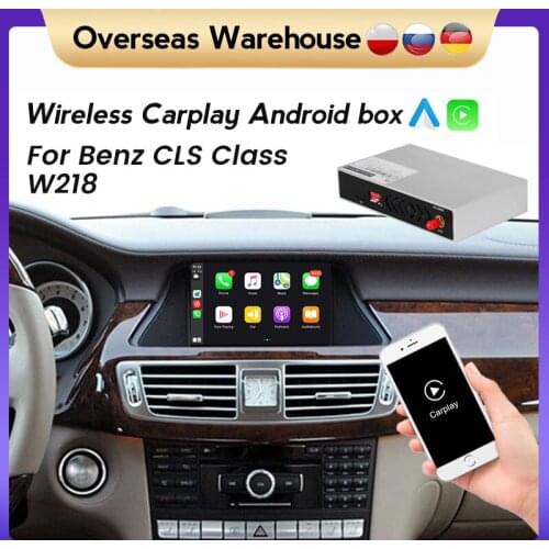 Car radio upgrade wireless apple carplay interface box For Mercedes Benz CLS Class W218 2011 - 2018 Android Auto decoder box