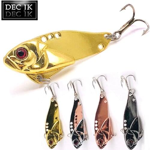 Cicada Lure Sinking Wobbler Metal Vib Rattlin Spoon Lures For Winter Fishing Bass 1PCS Vivid Artificial Hard Fake Baits 3D Eyes