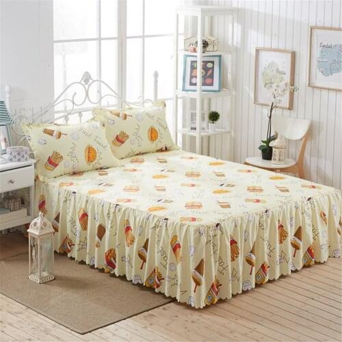 Bed sheet 150x200cm Floral Fitted Sheet Cover Graceful Bedspread Lace Fitted Sheet Bedroom Bed Cover Skirt Wedding Housewarming