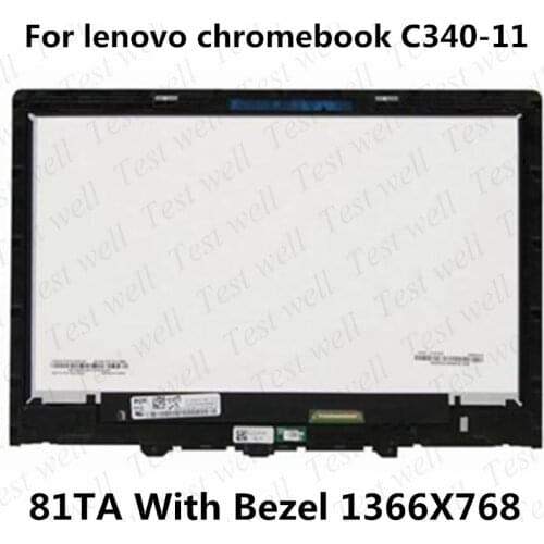 Tested 11.6 inch laptop LCD TOUCH ASSEMBLY SCREEN FOR LENOVO CHROMEBOOK C340-11 81TA 5D10S39583 replace digitizer panel display