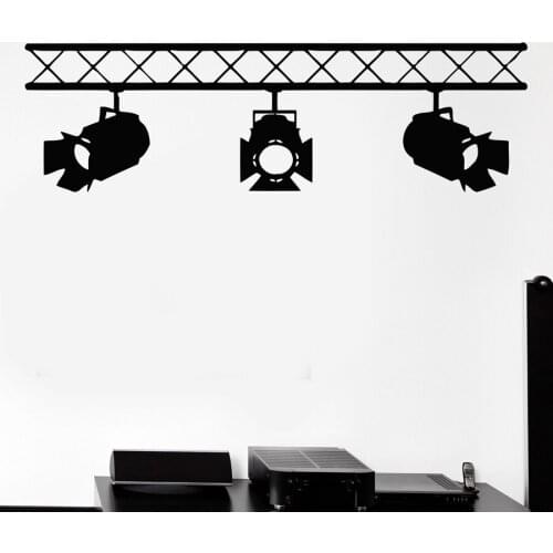 Spotlights Vinyl Wall Decal Studio Salon Interior Cinema Cinematography Mural Art Wall Sticker Film Studio Company Decoration