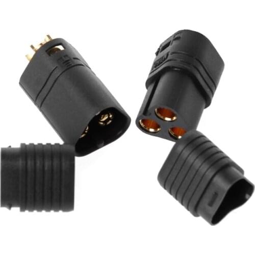 1 Pair MT60 3.5mm 3 Pole Bullet Connector Plug Male & Female For RC ESC to Motor GXMB