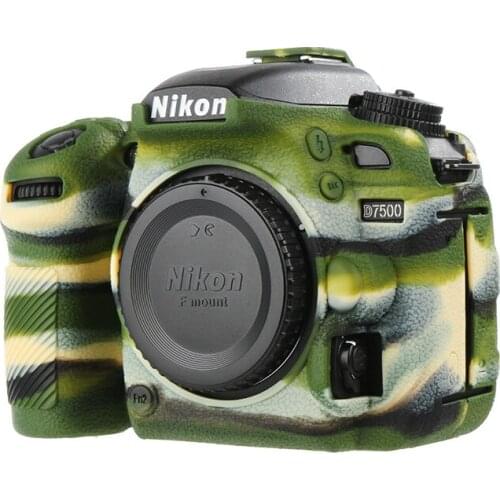 Silicone Armor Skin Case Camera Body Cover Protector Bag For Nikon D7500