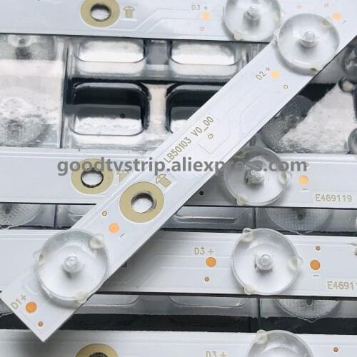 LED Backlight Lamp strip 8leds for Vizio 50'' TV LB50103 V0_00 M507-G1 LTMWQHKV TPT500U1-QVN0