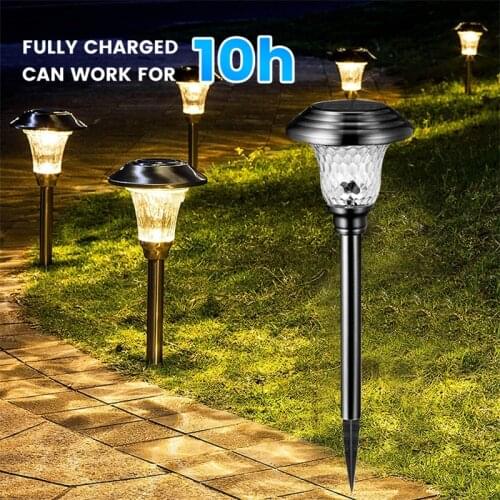 Outdoor Solar Powered Lamp LED Solar Garden Light Control Lantern Waterproof Landscape Lighting For Pathway Patio Yard Lawn