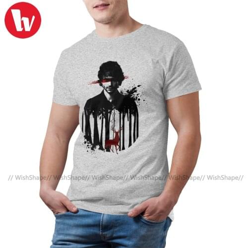 Hannibal Tshirt Funny Cotton Short Sleeve T Shirt Print Basic Tee Shirt Man 4xl