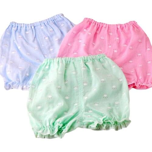 1 Pieces Summer Baby Clothing Shorts Toddler Muslin Cotton Baby Clothes Thin Shorts Pants 1-2 Y