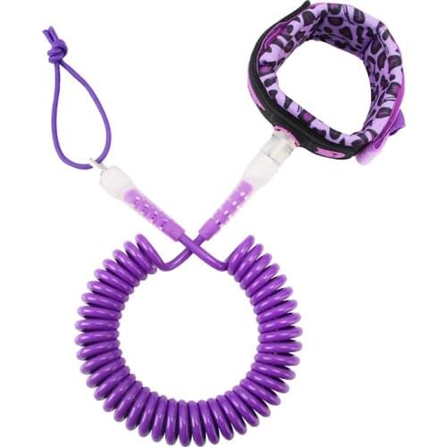 10FT5MM SUP/ISUP Coild Leash TPU Stretch Stand Up Paddle Board Surfboard Leg Rope Surfing Leashes