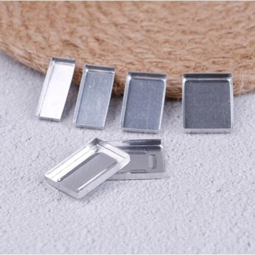 6 Sizes 10PCS/lot Aluminum Square Empty Eyeshadow Pans Makeup Pigment Palette Powder Storage Case DIY Cosmetic Tools