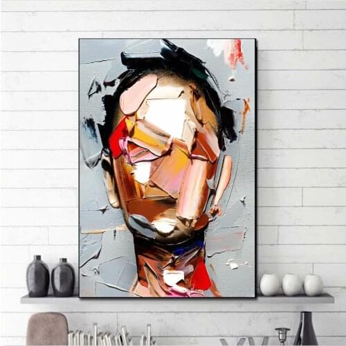 Abstract Face Graffiti Canvas Paintings Wall Art Prints Modern Poster Living Room Decor Decorative Paintings Wall Home Decor