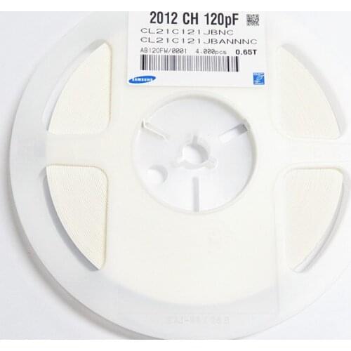 CL21C121JDCNNNC CL21C121JBANNWC CL21C121JBANNNC CL21C120JBANNNC CL21C120FBANNNC 0805 12pF 120pF 50V 200V C0G ±1% ±5% Chip capaci