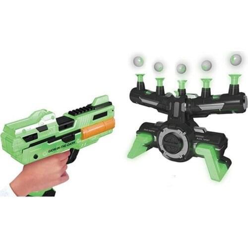 K-STAR STORE Childrens Educational Flying Ball Shooting Game Toys Fun Luminous Floating Target With Music Soft Bullet Gun
