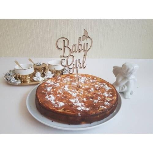 Baby girl topper, Wooden Cake Topper, Personalized Cake Topper, Cake Decoration, Personalized Birthday Topper, Name Cake Topper