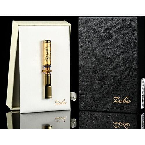 ZOBO Filter Smoking Pipe Metal Smoking Tobacco Pipe Filter Portable Luxury Cigarette Accessories
