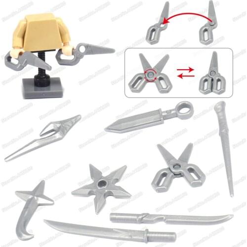 Assassin Figures Weapons Building Block Moc Warring States WW2 Model Special Latent Equipment Child Christmas Gifts Creator Toys