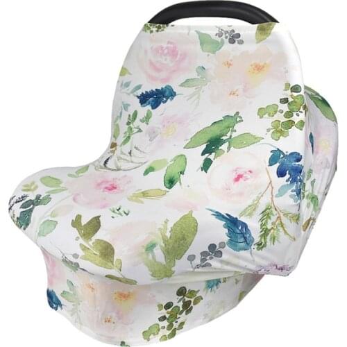 Multifunctional Nursing Cover Breastfeeding Scarf Baby Car Seat Covers Cotton Stroller Canopy Blanket for High Chair