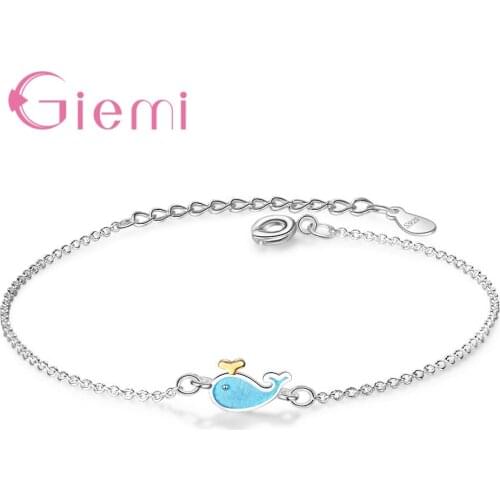 New Arrival Solid 925 Sterling Silver Good Selling Lovely Animal Shape Design Bracelets For Women Female Jewelry Present