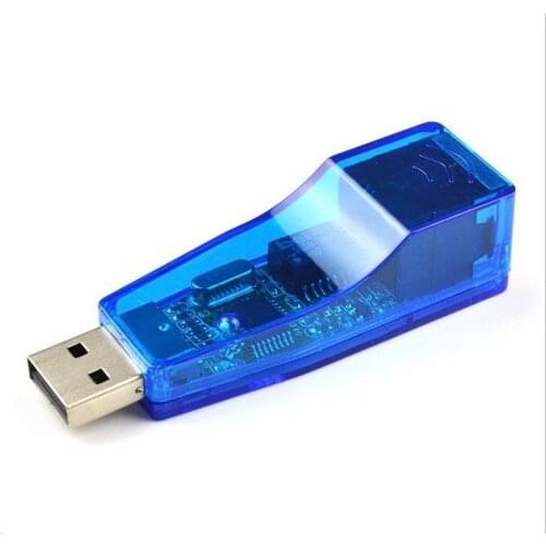 USB 2.0 To LAN RJ45 Ethernet 10/100Mbps Network Card Adapter for Win7 for Win8 for Android Tablet PC Blue